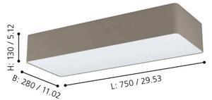Eglo 99301 - Stropné svietidlo POSADERRA 3xE27/28W/230V