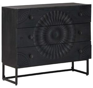 Zásuvkový kabinet so zásuvkou Čierny 75 x 30 x 65 cm