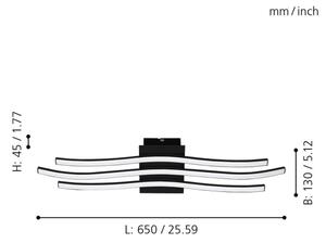 Eglo 99321 - LED Stropné svietidlo RONCADE LED/21W/230V
