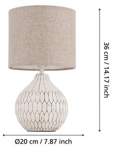 Eglo 99332 - Stolná lampa BELLARIVA 1xE27/40W/230V