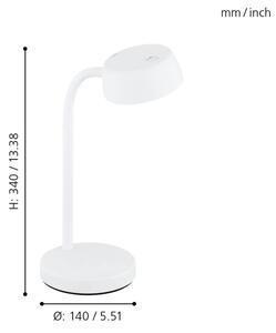 Eglo 99334 - LED Stolná lampa CABALES LED/4,5W/230V