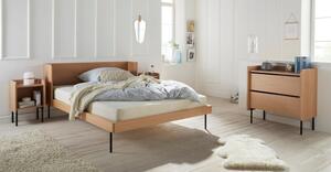 Dvojlôžková posteľ v dekore duba 160x200 cm v prírodnej farbe Wrap – Selection