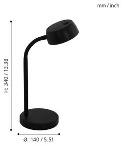 Eglo 99335 - LED Stolná lampa CABALES LED/4,5W/230V
