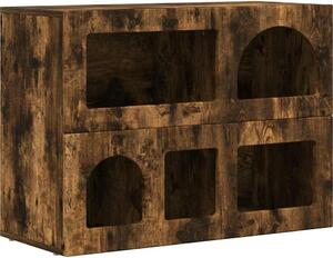 Servírovacia skriňa Dymová dub 80,5 x 35 x 59 cm