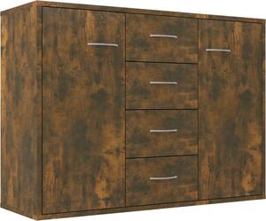 Komoda dymový dub 88x30x65 cm spracované drevo