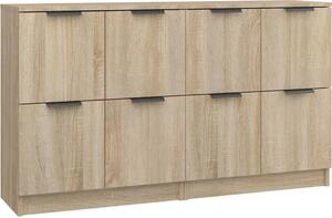 Komody 2 ks dub sonoma 60x30x70 cm spracované drevo