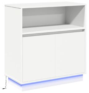 LED komoda Biela 71 x 34,5 x 75 cm Kompozitné drevo