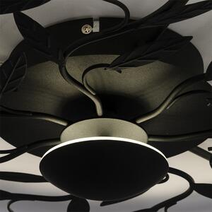 Stropné svietidlo Art Deco čierne 3-stupňové stmievateľné - Bota