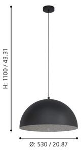 Eglo 99452 - Luster na lanku GAETANO 1xE27/40W/230V