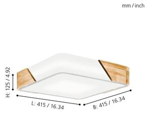 Eglo 99459 - Stropné svietidlo GRIMALDINO 2xE27/28W/230V