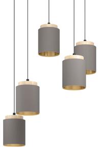 Eglo 99447 - Závesný luster na lankách ALBARIZA 5xE27/40W/230V pavúk