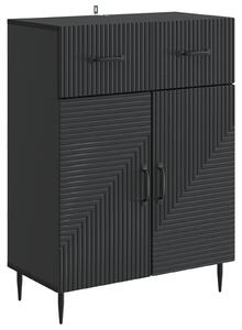 Servírovacia skriňa Čierna 66 x 34,5 x 89,5 cm Kompozitné drevo