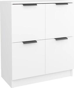 Komoda biela 60x30x70 cm spracované drevo