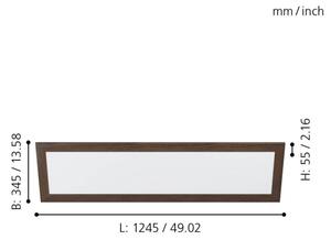 Eglo 99476 - LED stropné svietidlo PIGLIONASSO LED/32W/230V 345x1245 mm