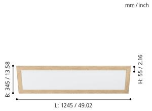Eglo 99473 - LED stropné svietidlo PIGLIONASSO LED/32W/230V 345x1245 mm