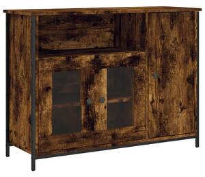 Komoda dymový dub 100x35x75 cm kompozitné drevo