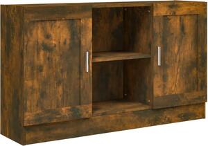 Komoda dymový dub 120x30,5x70 cm spracované drevo
