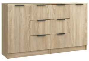 Komody 2 ks dub sonoma 60x30x70 cm spracované drevo