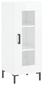 Komoda lesklá biela 34,5x34x90 cm spracované drevo