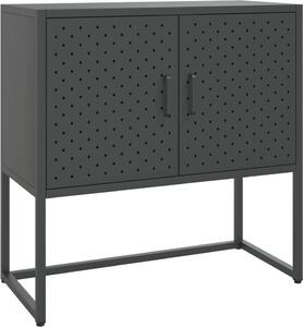 Komoda antracitová 75x35x75 cm oceľová