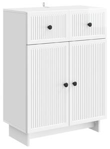 Servírovacia skriňa Biela s vysokým leskom 66 x 34,5 x 90 cm