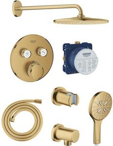 Sprchový systém Grohe s termostatickou batériou brúsený cool sunrise GBAL12
