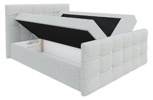 Americká manželská posteľ 140x200 TORNIO - šedá + topper ZDARMA
