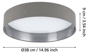Eglo 99543 - LED stropné svietidlo MASERLO LED/24W/230V