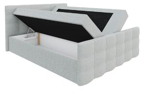 Americká manželská posteľ 140x200 RANON 2 - svetlá šedá + topper ZDARMA