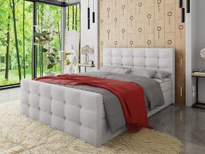 Americká čalúnená manželská posteľ 180x200 RANON 1 - svetlá šedá + topper ZDARMA