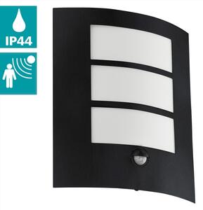 Eglo 99568 - Vonkajšie nástenné svietidlo so senzorom CITY 1xE27/40W/230V IP44