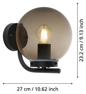 Eglo 99586 - Vonkajšie nástenné svietidlo TAVERNA 1xE27/28W/230V IP44