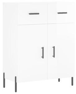 Komoda lesklá biela 69,5x34x90 cm spracované drevo