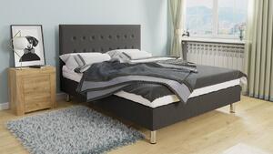 Kontinentálna jednolôžková posteľ 120x200 NECHLIN 1 - šedá