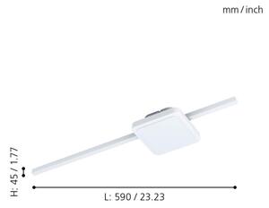 Eglo 99607 - LED stropné svietidlo SARGINTO LED/6,3W/230V + LED/5,4W
