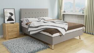 Kontinentálna jednolôžková posteľ 120x200 NECHLIN 1 - svetlá šedá