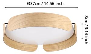 Eglo 99622 - LED stropné svietidlo VALCASOTTO LED/20W/230V pr. 37 cm béžové