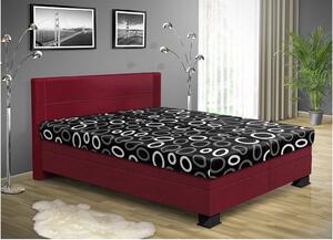 Čalúnená posteľ s úložným priestorom ALICE 200 x 170 cm farba čalúnenie: bordo 30, čalúnenie: Mega 14 černá