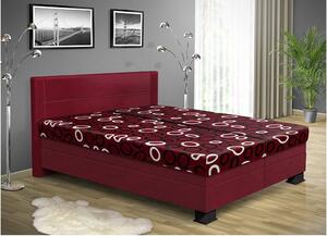 Čalúnená posteľ s úložným priestorom ALICE 200 x 170 cm farba čalúnenie: bordo 30, čalúnenie: Mega 14 bordó