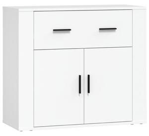 Komoda biela 80x33x70 cm spracované drevo