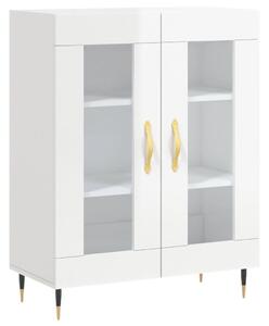 Komoda lesklá biela 69,5x34x90 cm spracované drevo