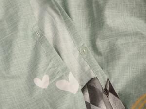 Bavlnené obliečky TABITA svetlozelené + obliečka na vankúšik 40 x 50 cm zadarmo