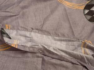 Bavlnené obliečky TABITA sivohnedé + obliečka na vankúšik 40 x 50 cm zadarmo