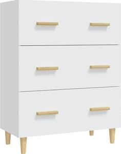 Komoda biela 70x34x90 cm spracované drevo
