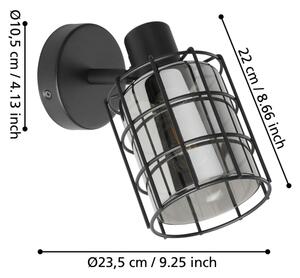Eglo 99711 - Nástenné svietidlo CONSACA 1xE27/28W/230V