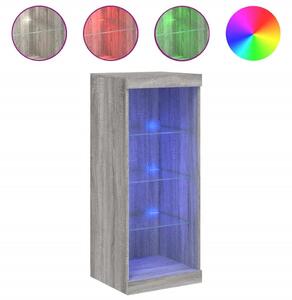 Komoda s LED svetlami sivá sonoma 41x37x100 cm