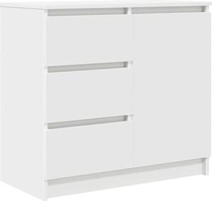 Komoda so zásuvkou, biela 71x35x65 cm, kompozitné drevo