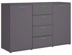 SYFAX™ príborník sivý 120x35,5x75 cm materiál na báze dreva