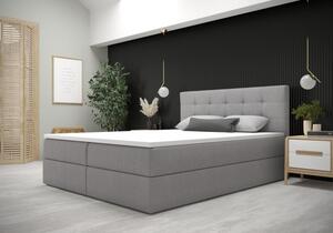 Moderná posteľ s úložným priestorom 140x200 STIG 5 - svetlo šedá