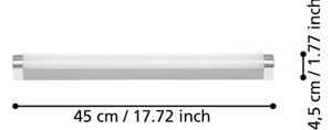 Eglo 99776 - LED Kúpeľňové osvetlenie zrkadla TRAGACETE LED/7,5W/230V IP44 45 cm